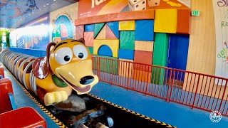 Slinky Dog Dash Roller Coaster FULL 4K RIDE Experience Disneys Hollywood Studios Walt Disney World [upl. by Nuahsad]