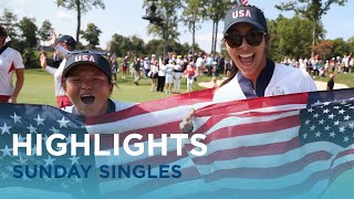 Sunday Singles Highlights  2024 Solheim Cup [upl. by Ahsened]