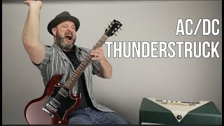 ACDC Thunderstruck Guitar Lesson  Tutorial [upl. by Alrrats]