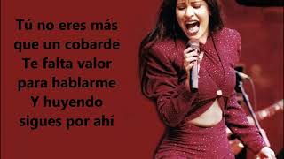 Cobarde  Letra  Selena [upl. by Lesiram]