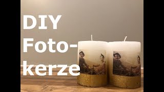 Schnelles Weihnachtsgeschenk  DIY Fotokerze [upl. by Sherrie763]