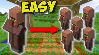 117 EASIEST Way To BREED VILLAGERS In Minecraft  Simple Villager Breeder [upl. by Vasileior]