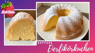 Eierlikörkuchen  saftig schnell und einfach  Gugelhupf  BabCake [upl. by Aria]