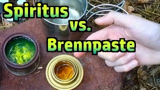 Trangia vs M71 Notkocher Spiritus vs Brennpaste №105 [upl. by Itsrik]