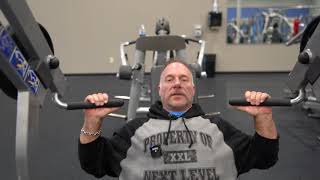 Hammer Strength Shoulder Press How To Use It [upl. by Enatan]