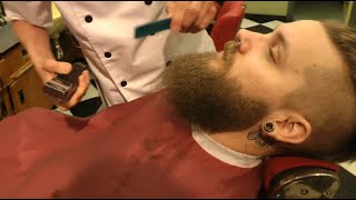 Dennis Barbershop First Beard Trim [upl. by Klecka]