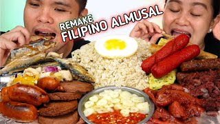 INDOOR COOKING  FILIPINO ALMUSAL REMAKE  Filipino Food Mukbang  Mukbang Philippines [upl. by Arlette281]