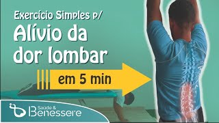 Exercício simples para alivio da dor lombar  Dr Rodrigo Lopes [upl. by Siroled]