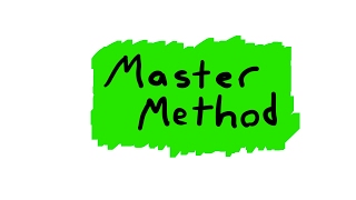 Master Method to Solve Recurrences  Overview [upl. by Concettina]