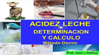 ACIDEZ LECHE CALCULO Dornic [upl. by Kwang]