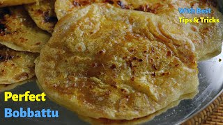 నేతి బొబ్బట్లు  PuranPoli  How to make perfect Bobbatlu at Home in Telugu by Vismai Food [upl. by Elades]