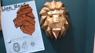 PaperCraft World Lion Head Review [upl. by Enoed]