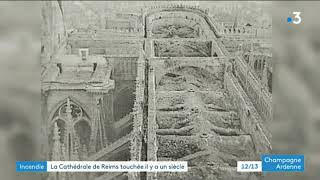 La cathédrale de Reims détruite en septembre 1914 et sa reconstruction [upl. by Panther]