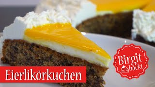 Eierlikörkuchen mit gemahlenen Mandeln ohne Mehl [upl. by Willow]