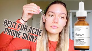 Best Vitamin C serum for Sensitive Acne Prone Skin The Ordinary Ascorbyl Glucoside 12 review [upl. by Frye]