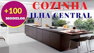 100 Modelos de Cozinhas Com Ilha Central Modernas [upl. by Ymiaj608]