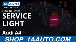 How to Reset Service Light 0409 Audi A4 [upl. by Miharba642]