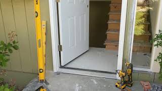 Jeld Wen Front Door Installation  Really crappy products and craftsmanship PART 1 [upl. by Eah]