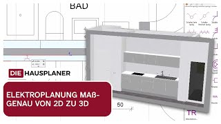 Elektroplanung maßgenau von 2D zu 3D [upl. by Demakis]