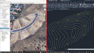 How to extract contour lines from Google Earth To Autocad [upl. by Yelsel]