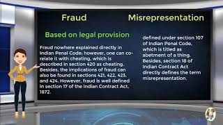 What is Difference Between Fraud amp Misrepresentation [upl. by Iey]