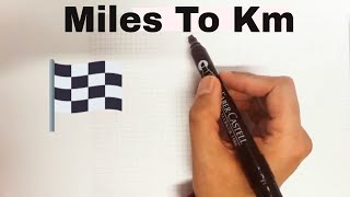 How to Convert Miles to KM in 3 Seconds  Easy Way [upl. by Vidda]