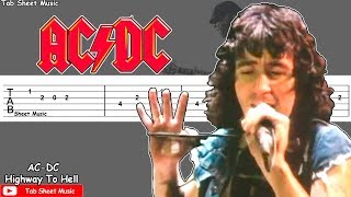 ► Easy Highway To Hell  ACDC  Guitar Lesson ✎ FREE TAB [upl. by Obara545]