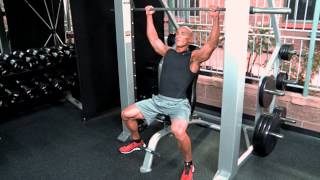 Smith Machine Shoulder Press [upl. by Akiaki]