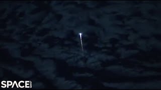 Watch a Russian spacecraft burn up in Earths atmosphere from space station [upl. by Droffig]