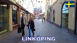 Linköping  Virtual Walking Tour in 4K  April 2023  Sweden [upl. by Eigna586]