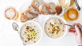 Easy Corn Chowder Recipe » Perfect Summer Soup [upl. by Aisats]