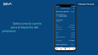 Pide un préstamo  Nuevo App BBVA [upl. by Abby]