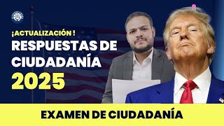 Respuestas de ciudadanía 2025  Ciudadanía americana [upl. by Koa]