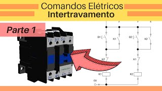 Comandos elétricos  Intertravamento de contatores [upl. by Goldston251]