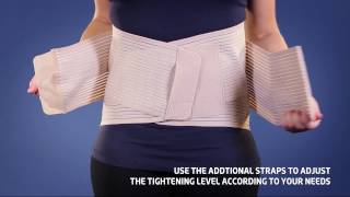 Thuasne  Dynacross Activity Lumbar belt  Fitting Video [upl. by Savart]