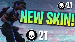 NEW TWITCH PRIME SKIN 21 Kill Solo Gameplay Fortnite Battle Royale [upl. by Wiedmann]