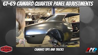 67  69 Camaro Quarter Panel Adjustments [upl. by Salahcin]