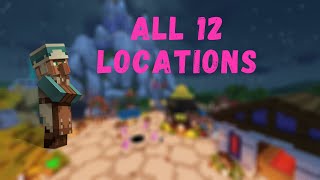 All 12 Villager Locations Hypixel Skyblock [upl. by Bloch]