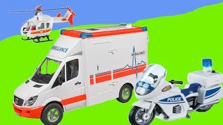 Rescue vehicles 🚚🚑🚒  Krankenwagen Polizei und Hubschrauber im Einsatz [upl. by Ahsyek]