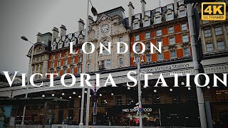 London Victoria Station Walk Through England 4K [upl. by Areip]