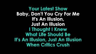 Julia Zahra Just An Illusion lyrics Karaoke [upl. by Acinoev39]