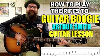 Guitar Boogie Arthur Smith  Guitar Lesson wtabs [upl. by Weinberg]