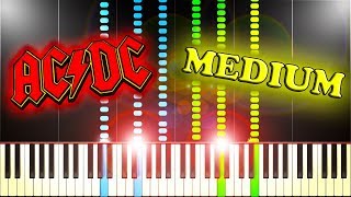 ACDC  HIGHWAY TO HELL  Piano Tutorial [upl. by Enilaf]