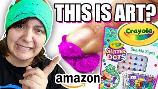 CASH or TRASH Testing 4 Crayola Craft Kits from Amazon [upl. by Anemix513]