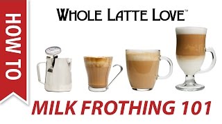 Milk Frothing for Beginners [upl. by Nwahsyd563]