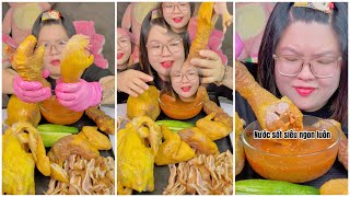 MUKBANG GÀ ĐÔNG TẢO NẶNG 4KG  HOÀNG LAM FOODIE [upl. by Norton542]