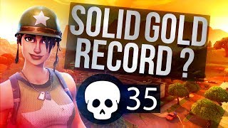 35 Kill Soloish vs Squads Solid Gold Fortnite [upl. by Lihka678]