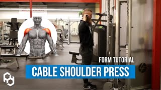 How to Perform Cable Shoulder Press Improve Shoulder Health [upl. by Connell874]