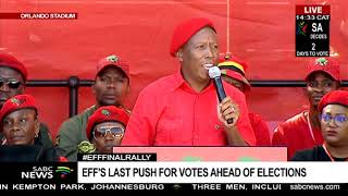 EFF CIC Julius Malema rally keynote speech [upl. by Minor711]