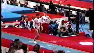 Kerri Strug  Compulsory Vault  1996 Olympic Trials [upl. by Abixah635]